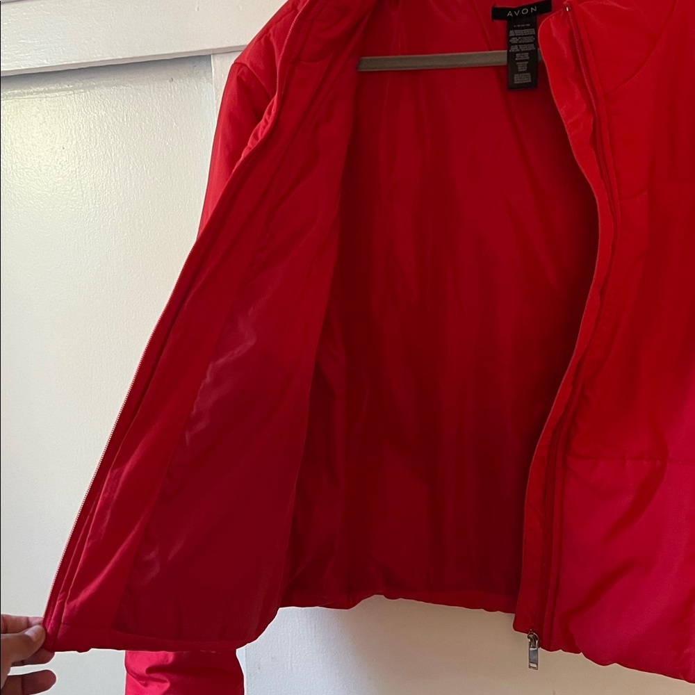 Red Cropped Jacket - Picture 3 of 5